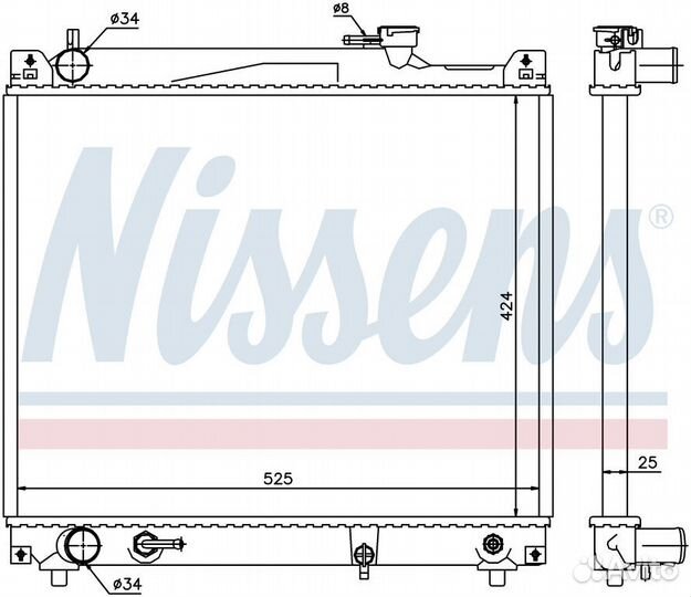 Радиатор двигателя suzuki vitara 2.0 AUT. 97