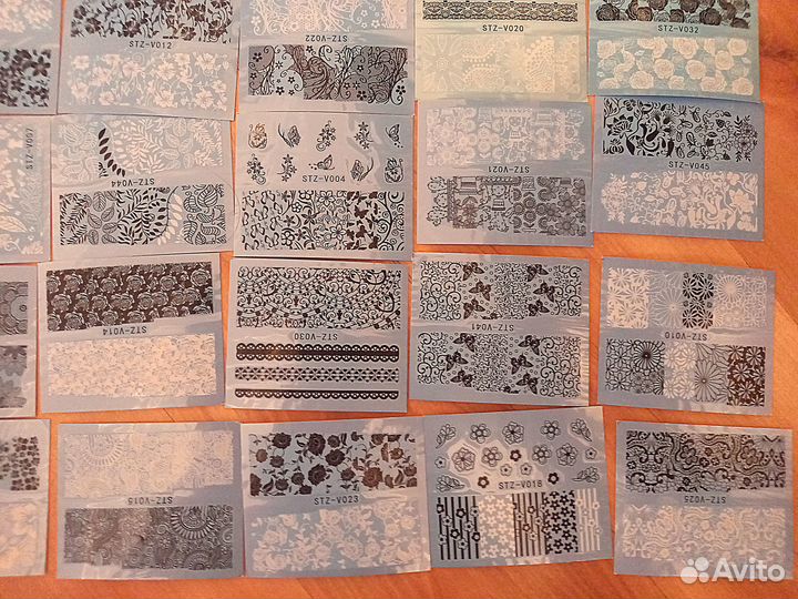 Наклейки для ногтей 55 шт