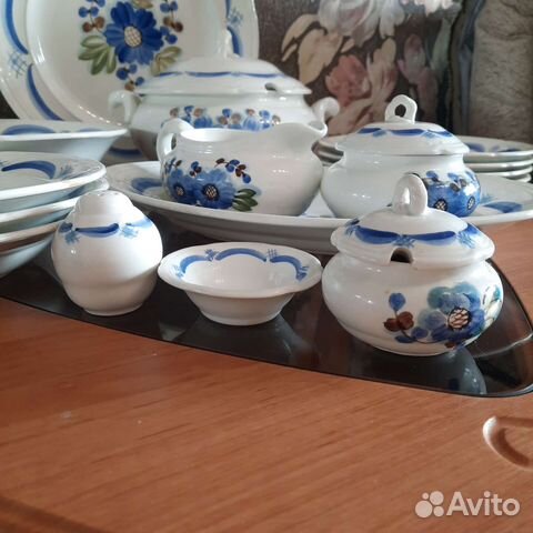 Винтаж Столовый сервиз СССР фаянс зик