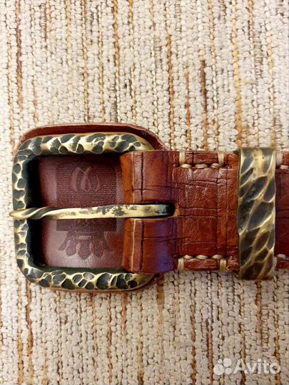 Новый ремень мужской ручной работы