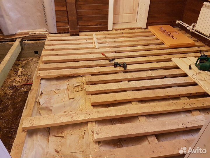 Ремонт полов замена венцов замена лаг