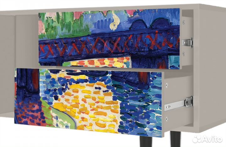 Тв-тумба T1 - Сатин - Charing Cross Bridge