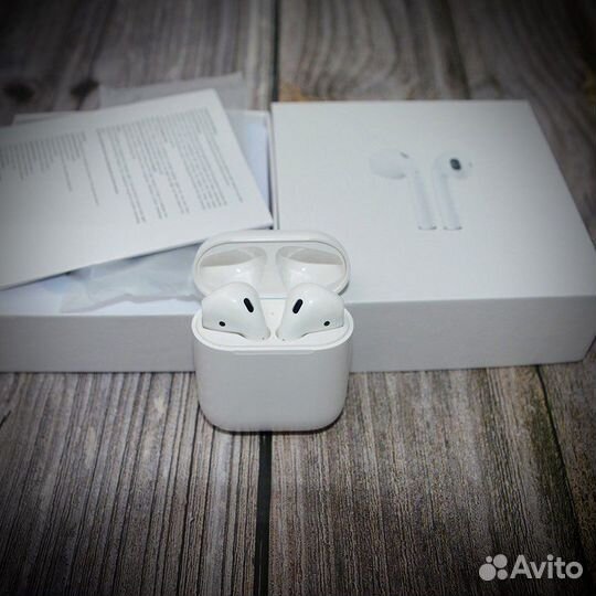 Airpods 2 новые + гарантия+ чехол подарок