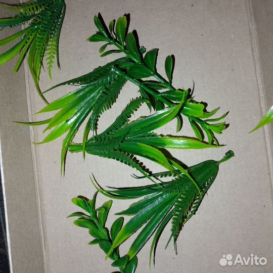 Куча растений для аквариума искусственных