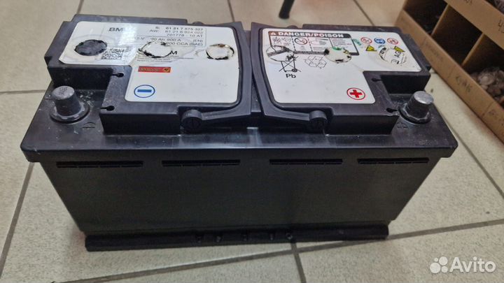 AGM аккумулятор bmw 90ач