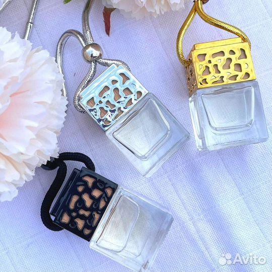 Автофлаконы с крышкой из бука и пластика 7-8мл