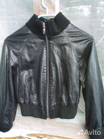 Кожаный бомбер Италия