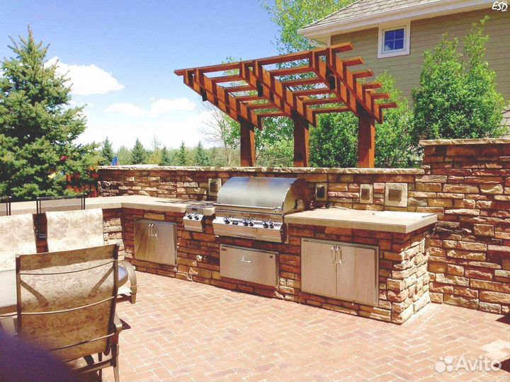 Барбекю, комплекс, гриль