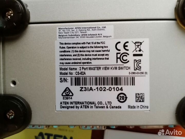 KVM переключатель aten CS82A