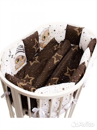 Бортики в кроватку и одеяло