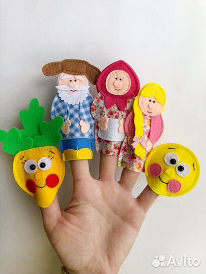 Пальчиковый театр из фетра. Кукольный театр