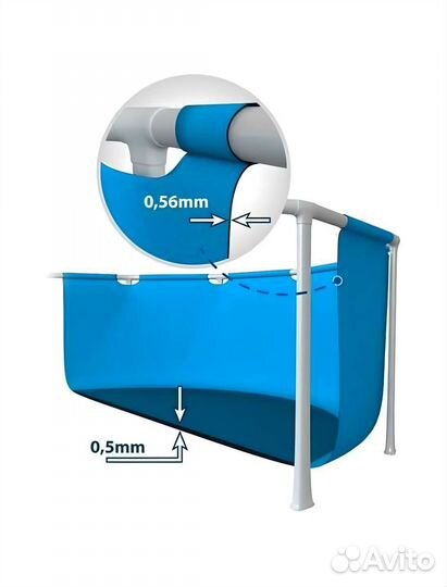 Каркасный бассейн 450х220х84 см
