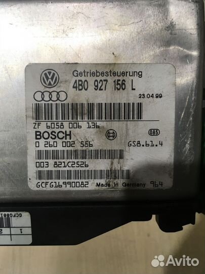 Блок управления АКПП Ауди А6 С5 4B0927156L