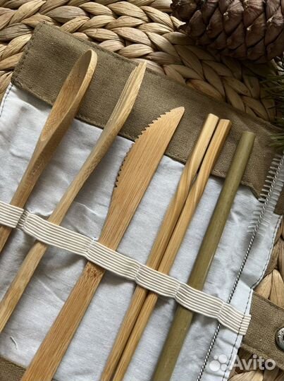 Столовые приборы (бамбук)