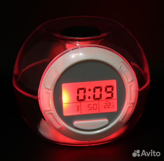 Светящийся будильник со звуками природы