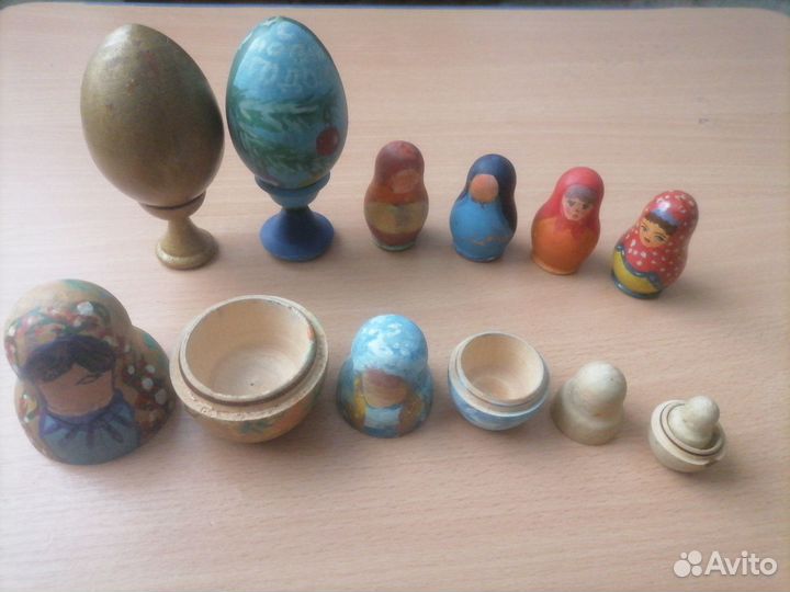 Деревянные болванки яйца матрёшки