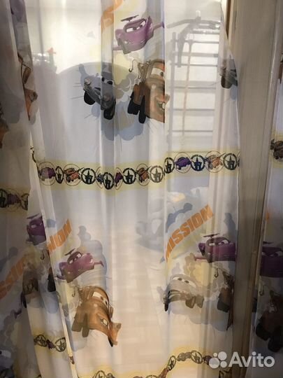 Комплект штор в детскую (тюль+плотные)