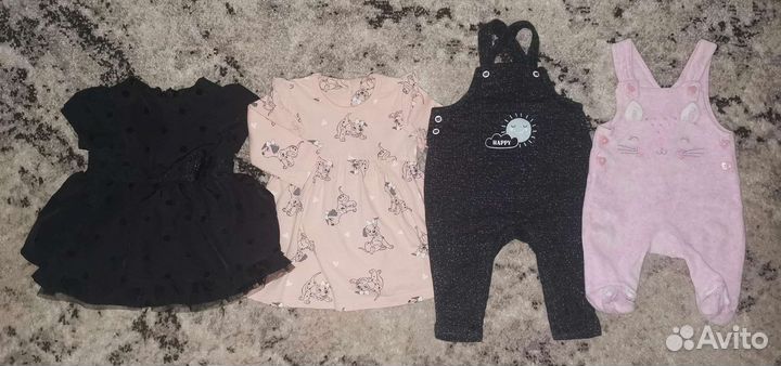 Пакет вещей на малышку с рождения до 3м Бронь