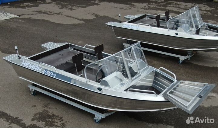 Новая лодка нерегистрат Неман 400 PRO алюминиевая