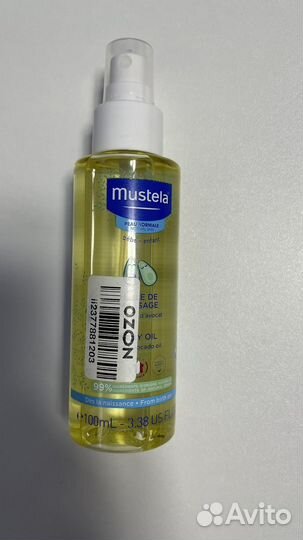 Mustela Масло массажное для новорожденных, 100 мл