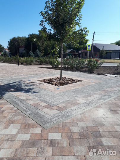 Тротуарная плитка крупноформатная под камень