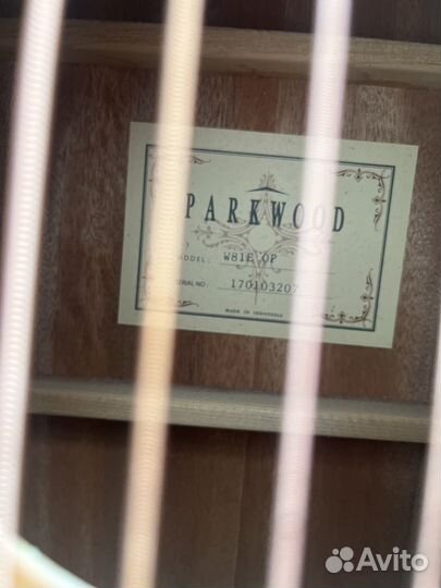 Электроакустическая гитара parkwood w81e op