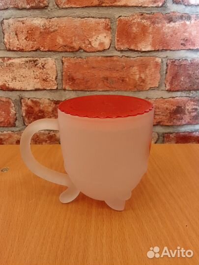 Кружка с крышкой кошка