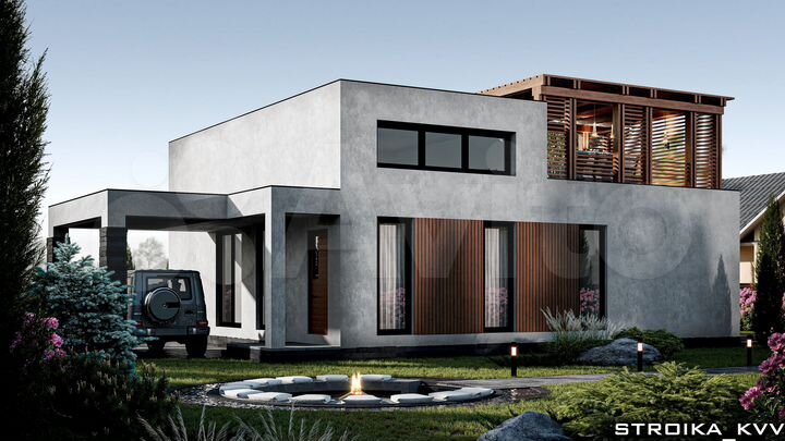 Дом 105 м² на участке 8 сот.