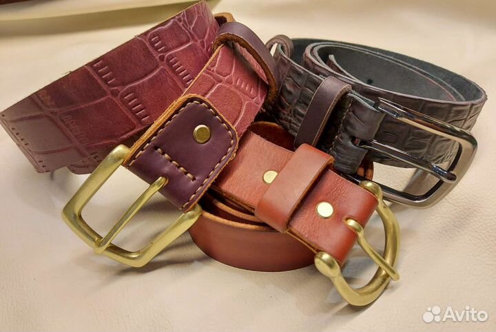 Мужской ремень из натуральной кожи