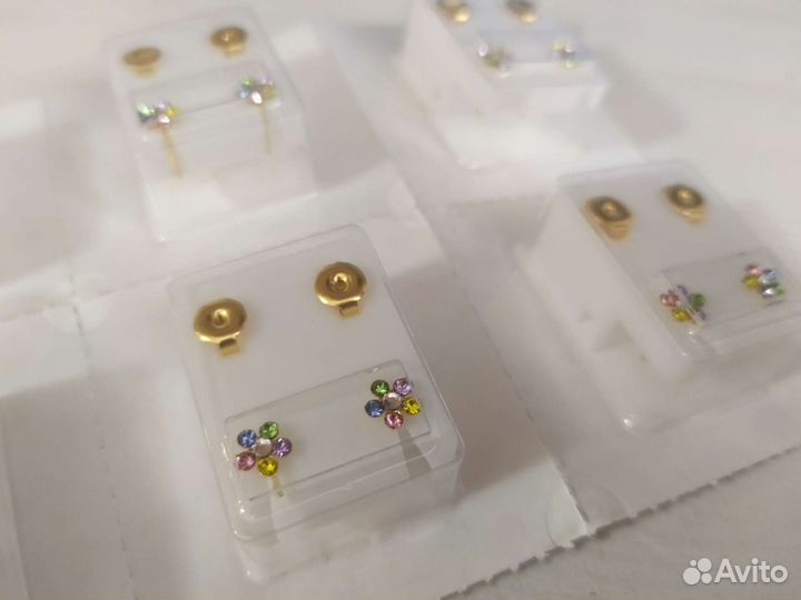 Серьги гвоздики для детей
