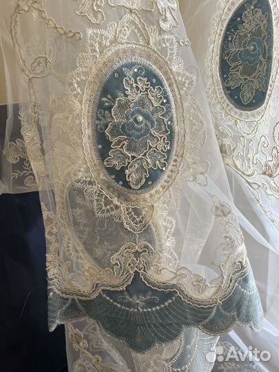 Комплект штор с тюлью