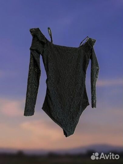 Боди женское черное