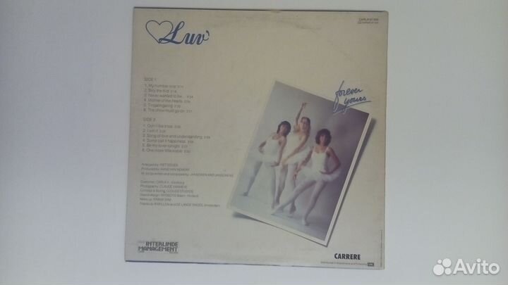 LP Luv' - Forever Yours Sweden Carrere 1980г