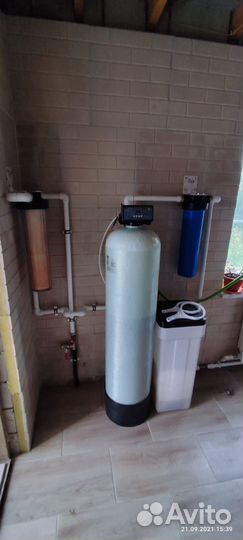 Монтаж систем очистки воды от железа, жёсткости