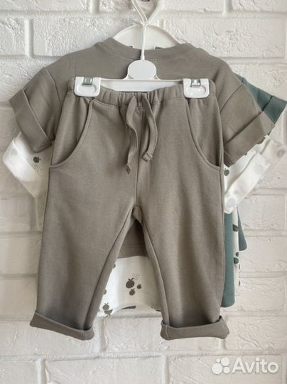 Комплект zipkidz 80, штаны + футболки