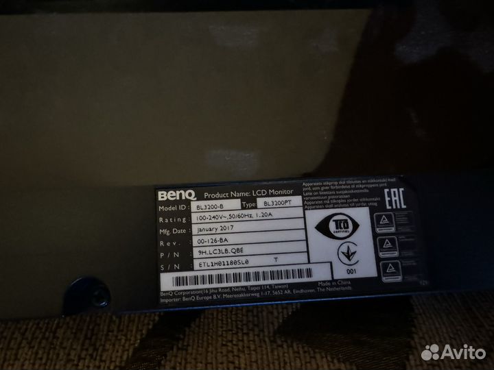 Монитор benq bl3200pt