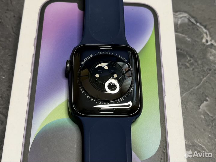 Часы Apple Watch 6 44 mm 80 акб