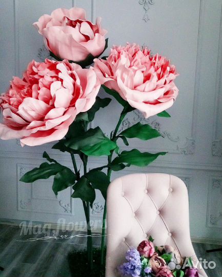 Большие цветы, декор, фотозоны, аренда, продажа