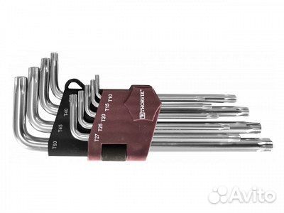 Набор угловых ключей Torx Tamper Resistant T10-T50