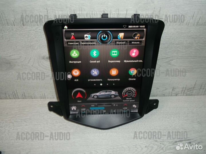 Магнитола Chevrolet Cruze Android в стиле Tesla
