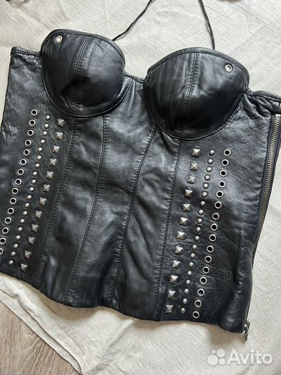 Корсет из натуральной кожи теленка Sisley