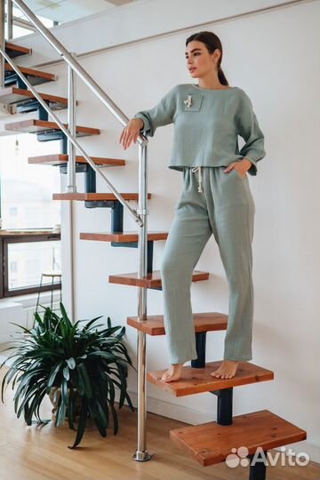 Костюм из муслина для дома и отдыха