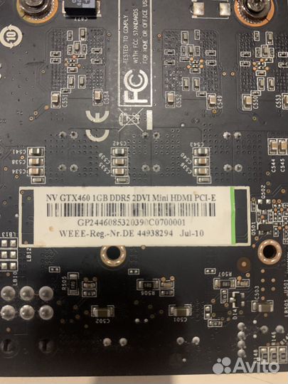 Видеокарта GTX 460