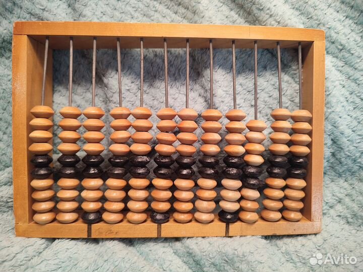 Деревянные счёты СССР кзф высота 27 см