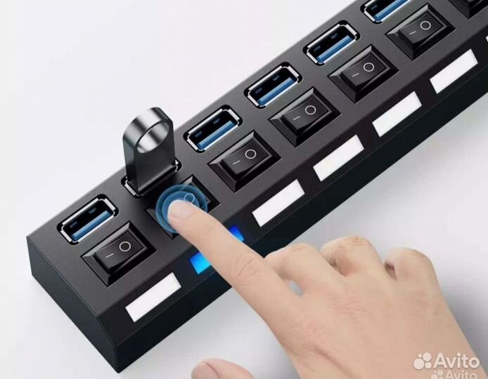 Usb hub разветлитель 2.0 на 7 портов