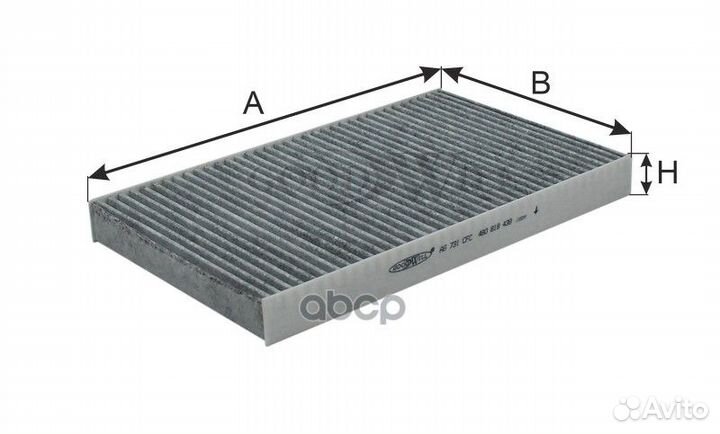 Фильтр салона угольный AG731CFC
