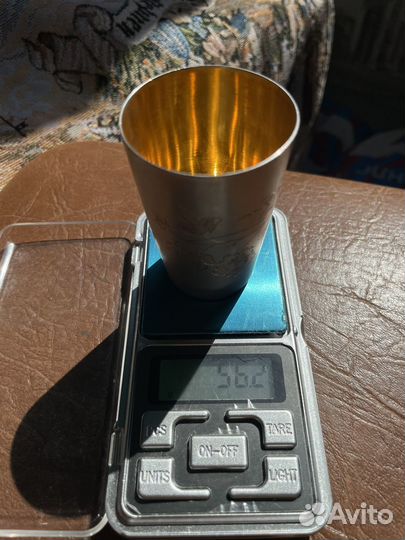 Стопка серебряная 875 СССР