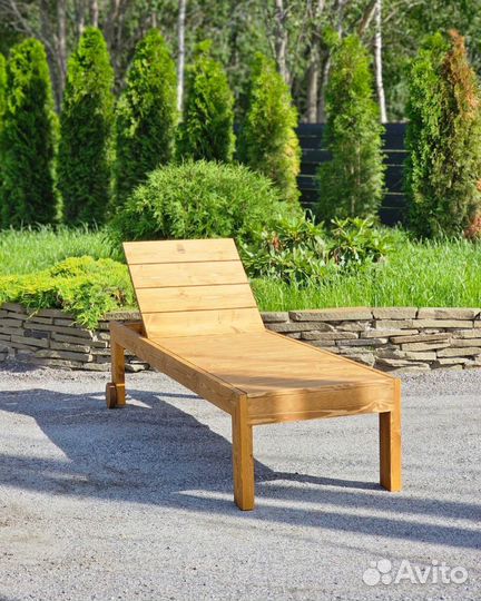 Шезлонги садовые из массива сосны