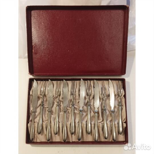 Набор фруктовых ножей и вилок, 12 предметов, 19 в