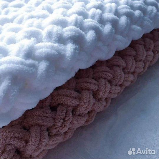 Плед детский вязаный ручная работа